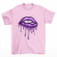 Camiseta Básica Deep Purple Lips