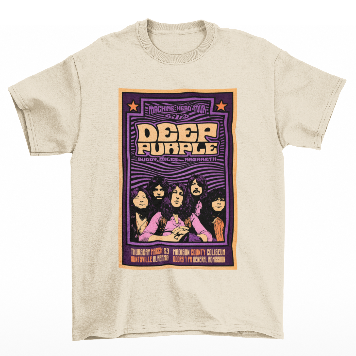 Camiseta Básica Deep Purple Machine Head Tour