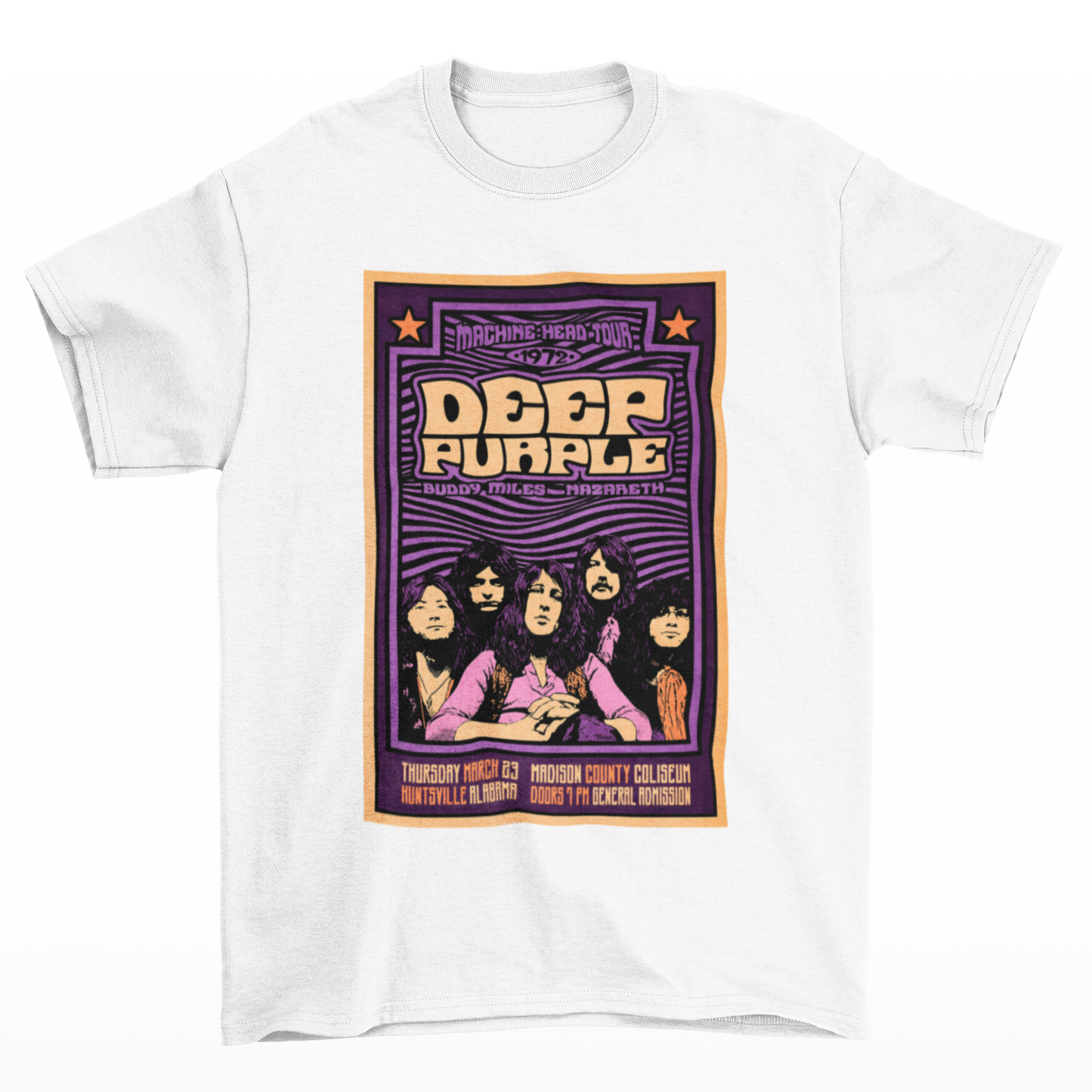 Camiseta Básica Deep Purple Machine Head Tour