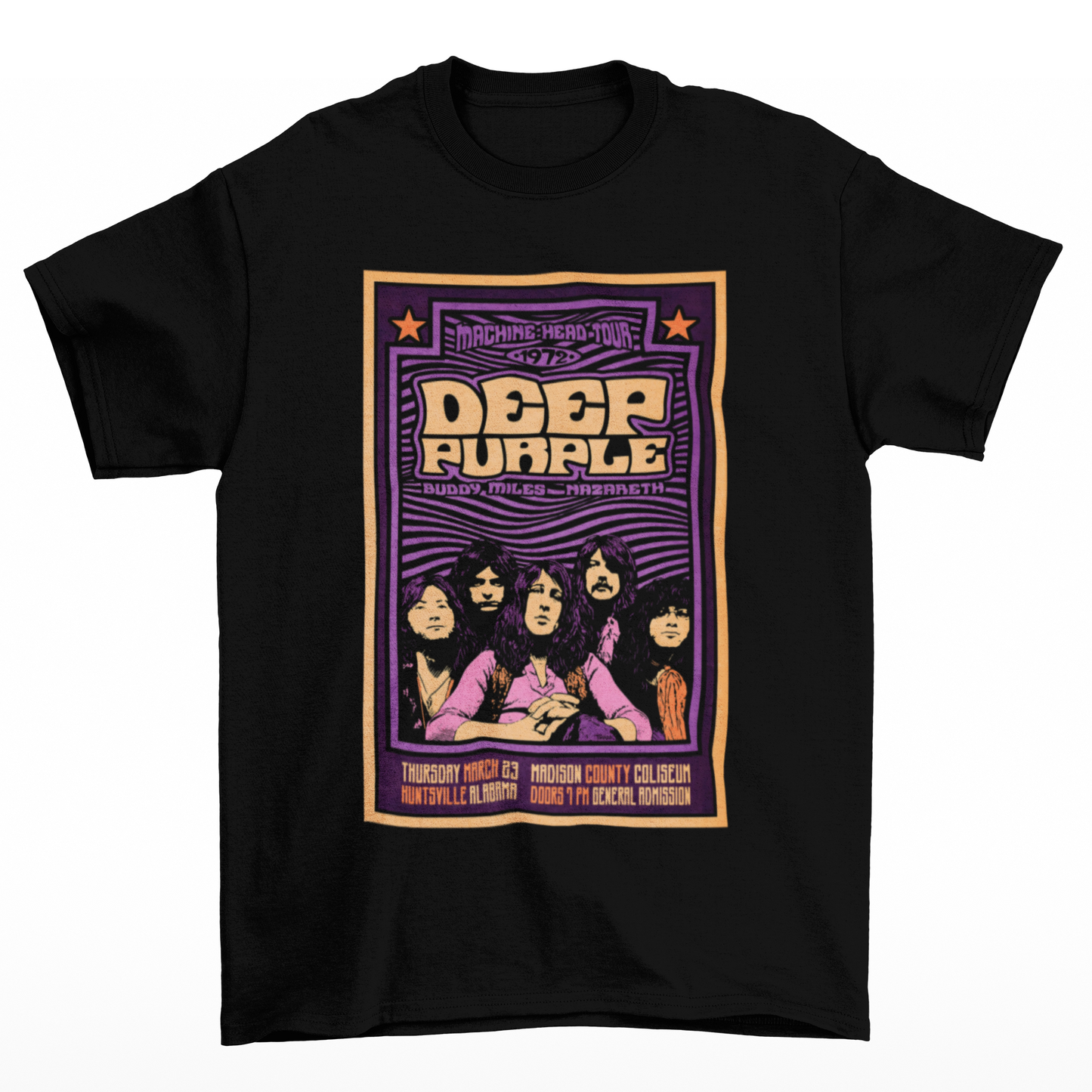 Camiseta Básica Deep Purple Machine Head Tour