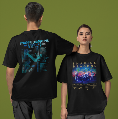 Camiseta Básica Imagine Dragons Mercury Tour