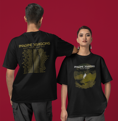 Camiseta Básica Imagine Dragons N.V Tour