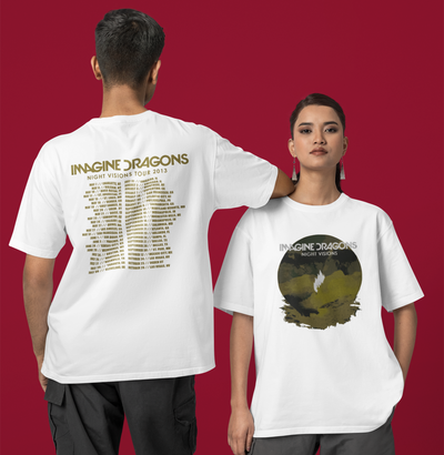 Camiseta Básica Imagine Dragons N.V Tour