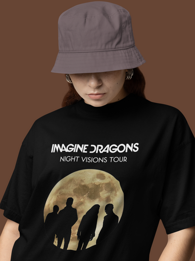 Camiseta Básica Imagine Dragons Night Visions Tour