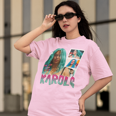 Camiseta Básica Karol G Aesthetic Design