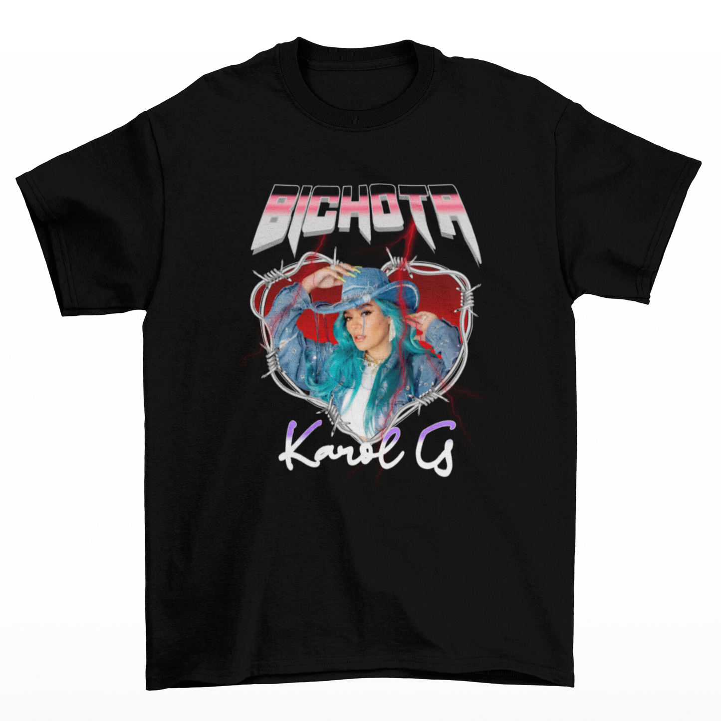 Camiseta Básica Karol G Bichota Studio Preto