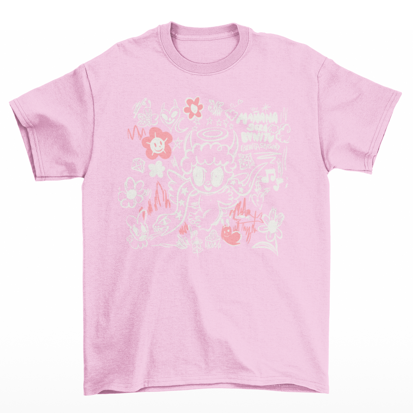 Camiseta Básica Karol G Show Your Love  Rosa Bebê 