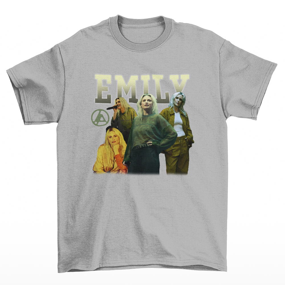 Camiseta Básica Emily Linkin Park - cinza