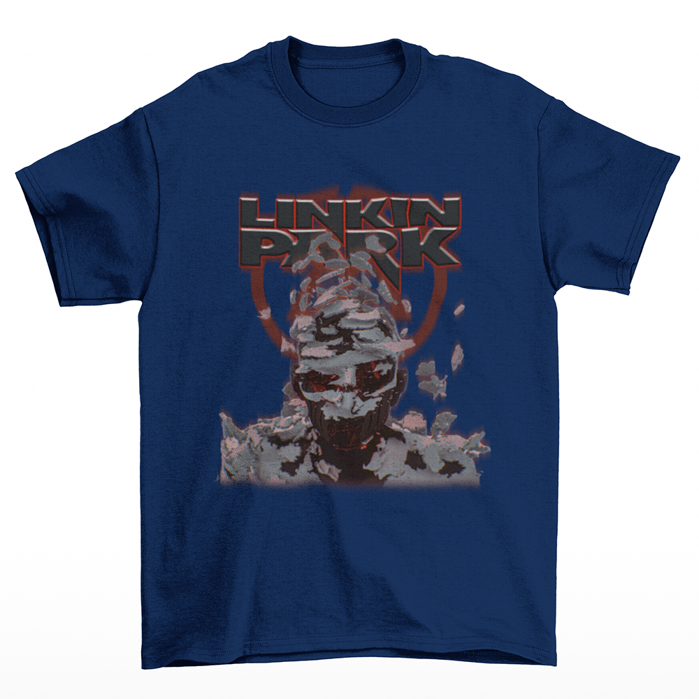 Camiseta Básica Hot Rock Linkin Park - azul-marinho