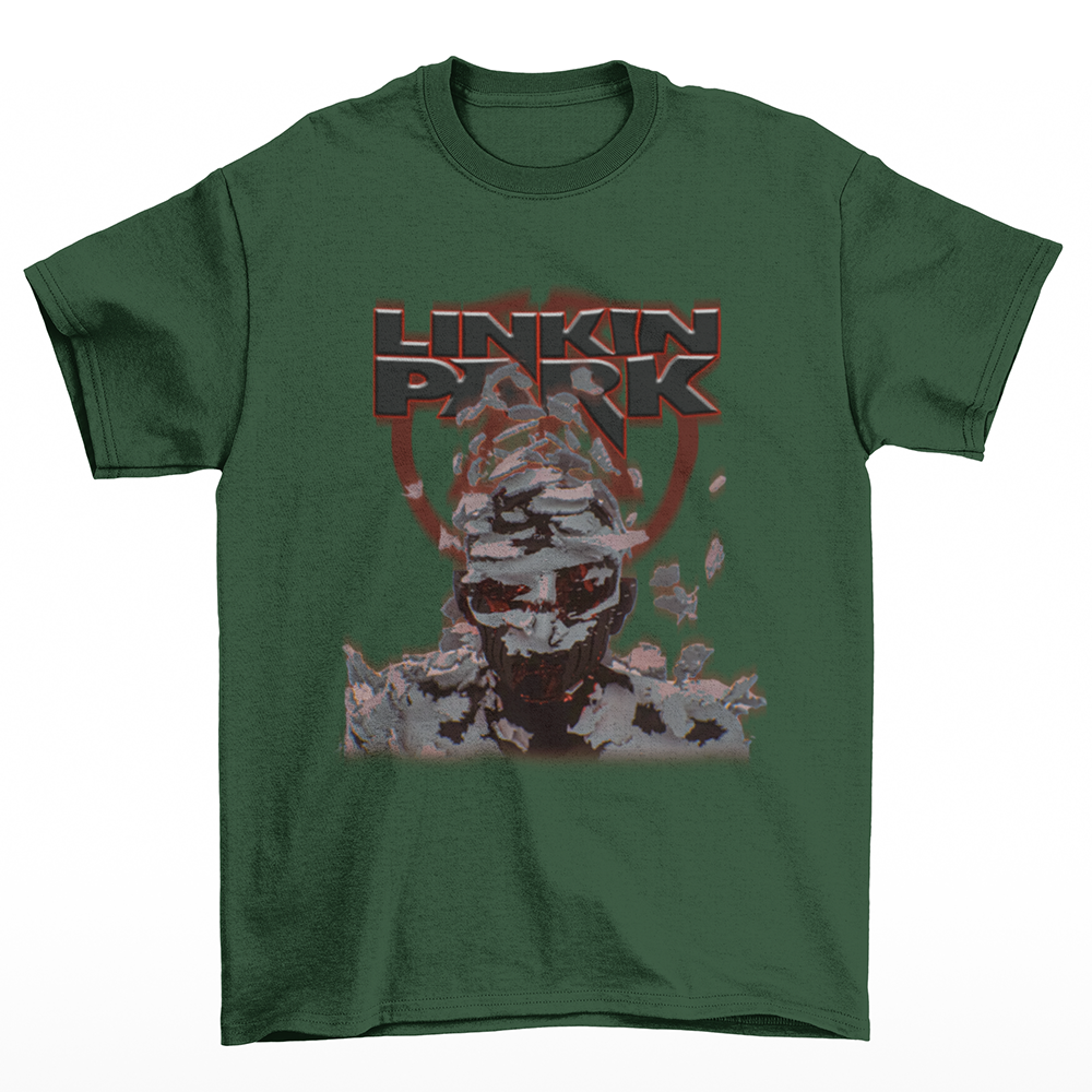 Camiseta Básica Hot Rock Linkin Park - verde