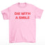 Camiseta Básica Lady Gaga Feat Bruno Mars Letter Rosa Bebê 
