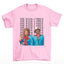 Camiseta Básica Lady Gaga Feat Bruno Mars New Song Rosa Bebê 