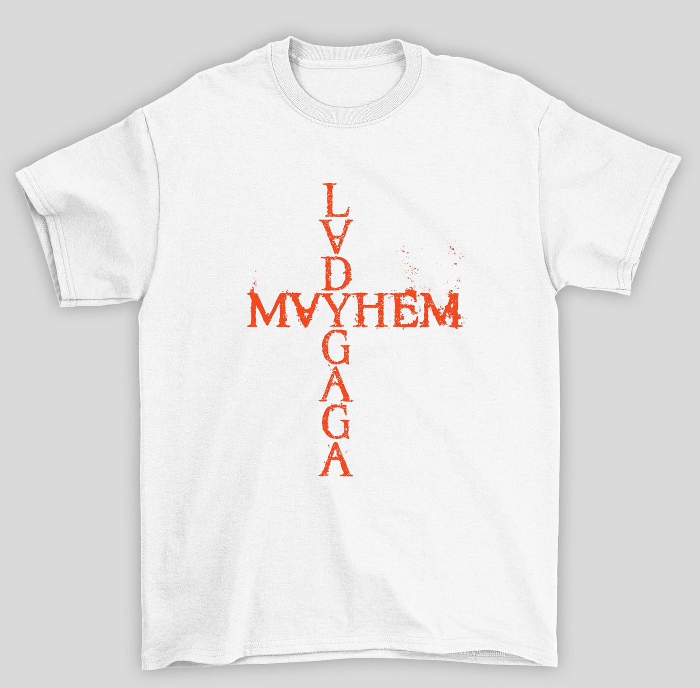 Camiseta Básica Lady Gaga Mayhem- branco