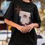 Camiseta Básica Lady Gaga Mayhem Cross- preto