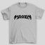 Camiseta Básica Lady Gaga Mayhem Logo- cinza