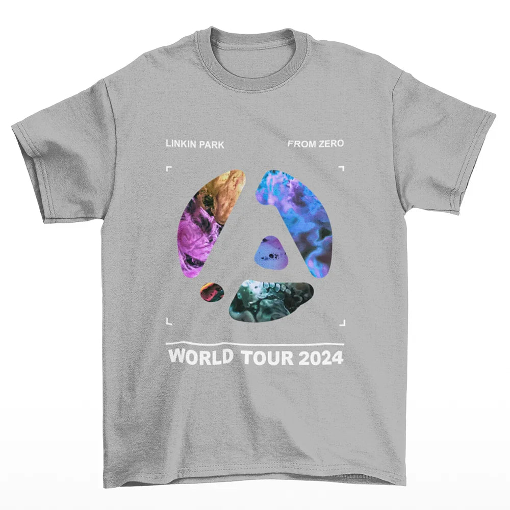 Camiseta Básica Linkin Park W.T 2024 - cinza