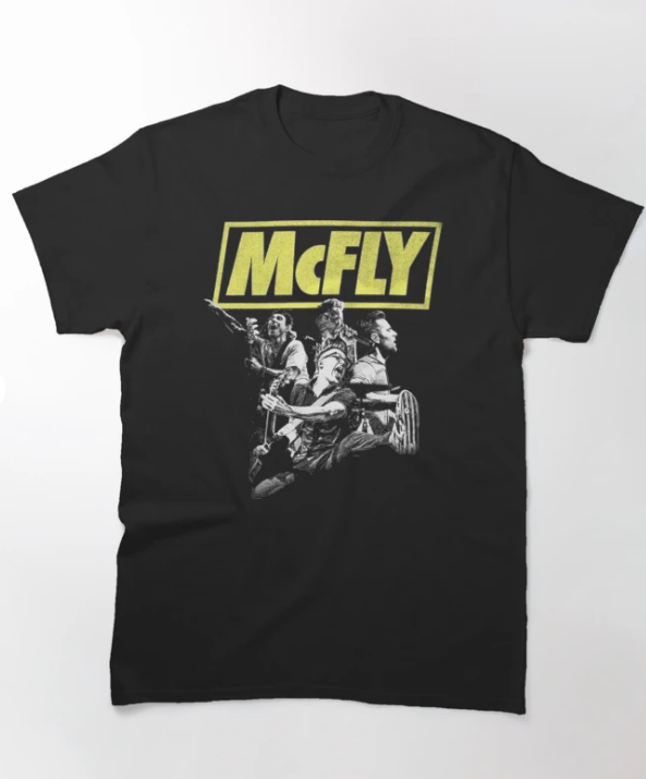 Camiseta Básica McFLY Banda - preto