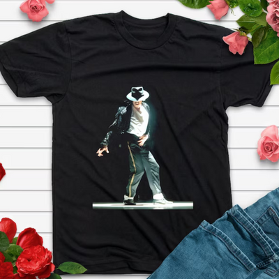 Camiseta Básica Michael Jackson 90's - preto