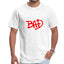 Camiseta Básica Michael Jackson Bad Lyrics- branco