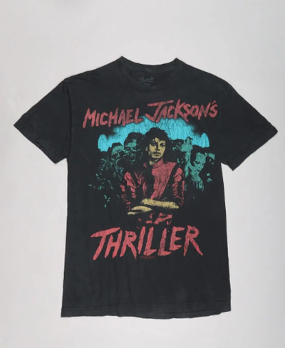 Camiseta Básica Michael Jackson Clipe - preto