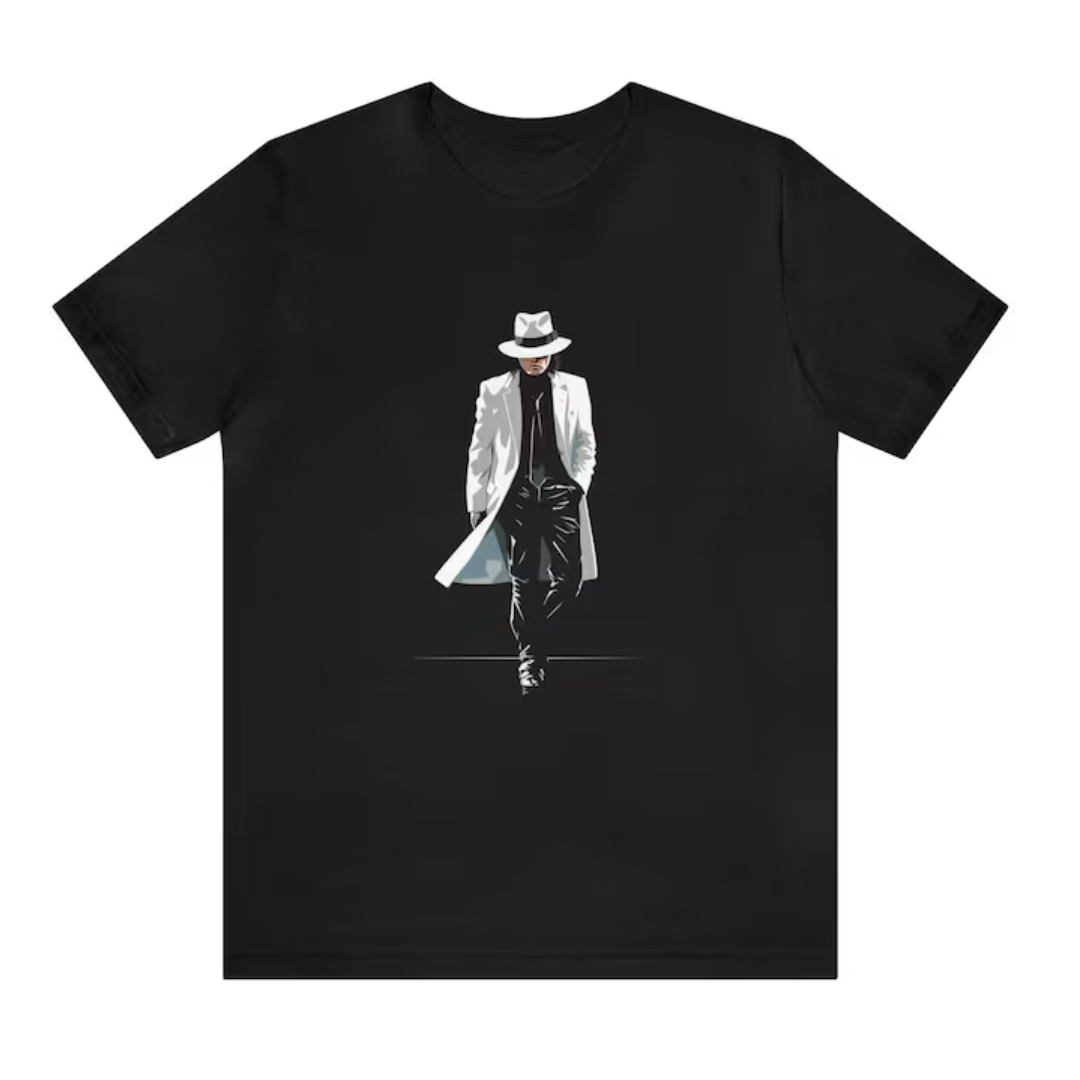 Camiseta Básica Michael Jackson Cool & Mysterious - preto