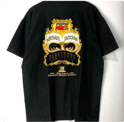 Camiseta Básica Michael Jackson Dangerous - preto
