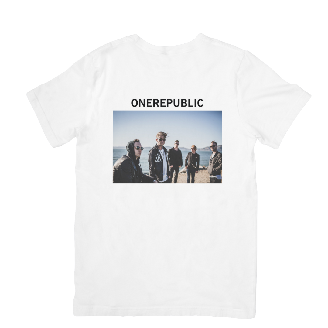 Camiseta Básica OneRepublic Photo - branco