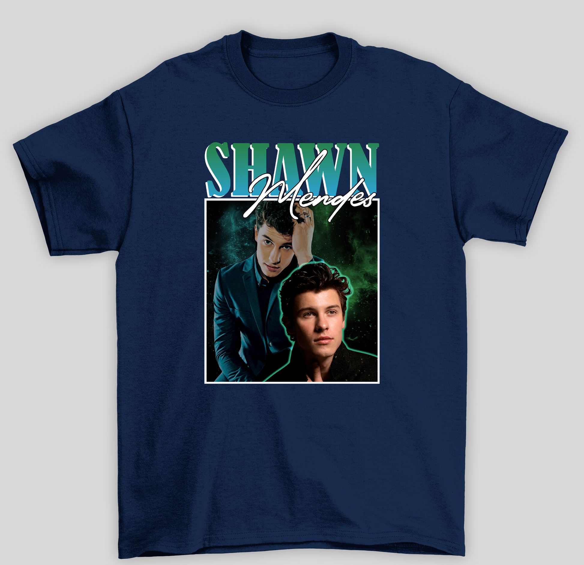 Camiseta Básica Shawn Mendes - azul-marinho