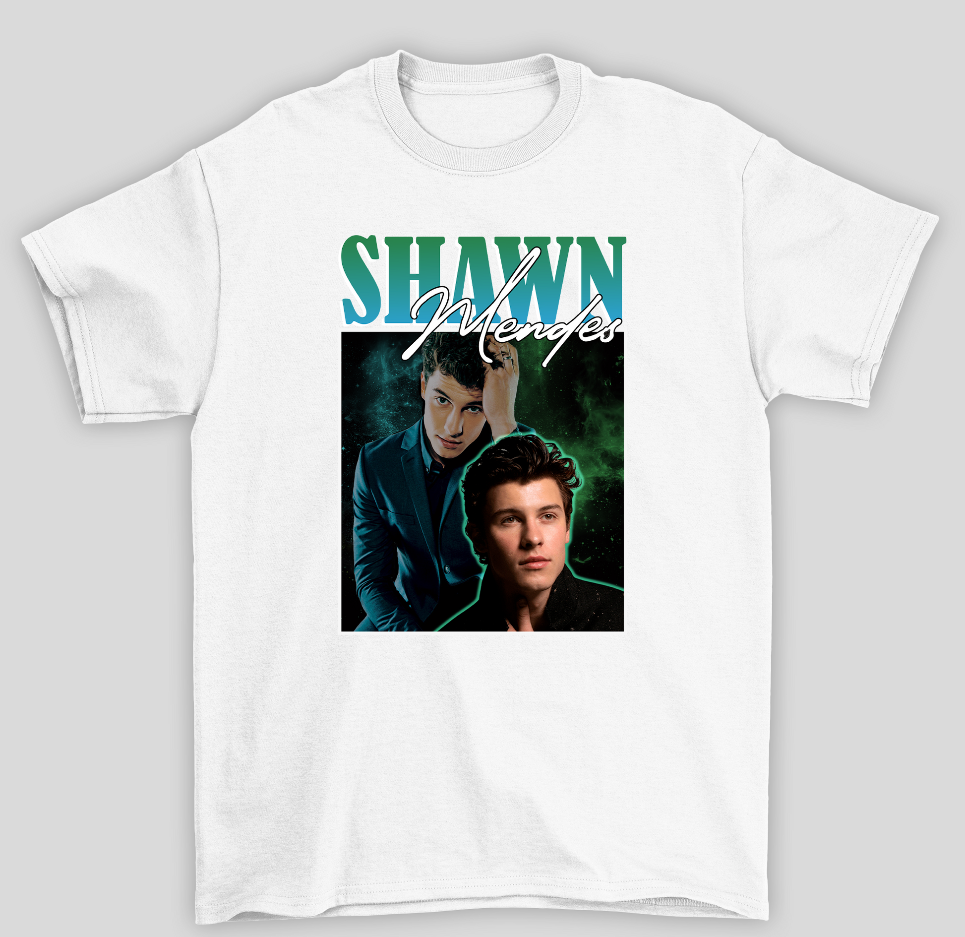 Camiseta Básica Shawn Mendes - branco