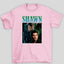 Camiseta Básica Shawn Mendes - rosa bebê