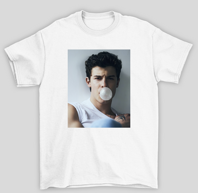 Camiseta Básica Shawn Mendes Bubble - branco