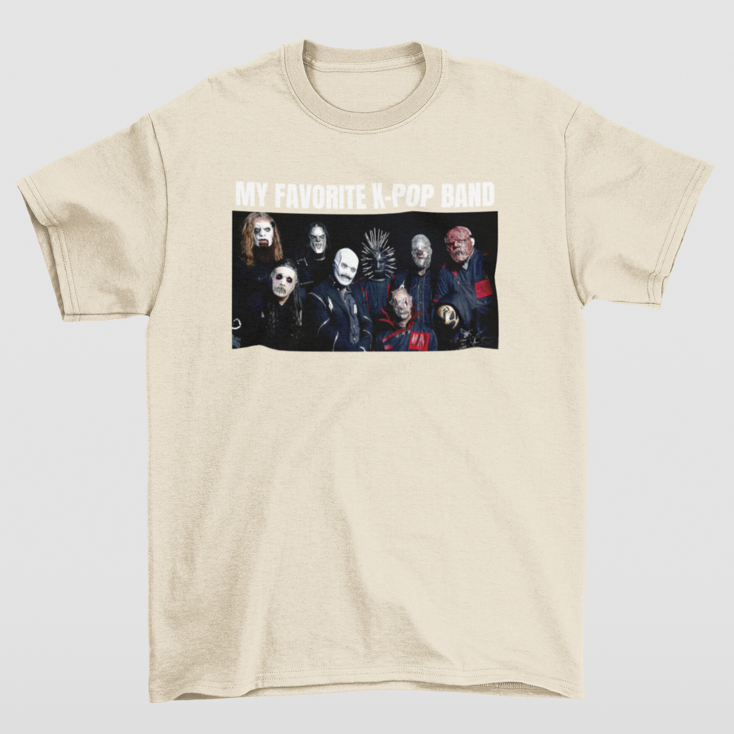 Camiseta Básica Slipknot Meme Funny- pérola