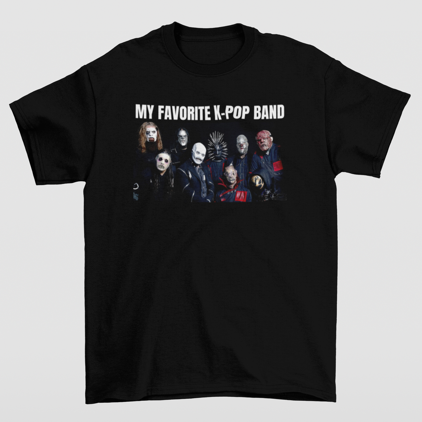 Camiseta Básica Slipknot Meme Funny- preto