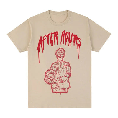 Camiseta Básica The Weeknd After Hours Vintage - pérola