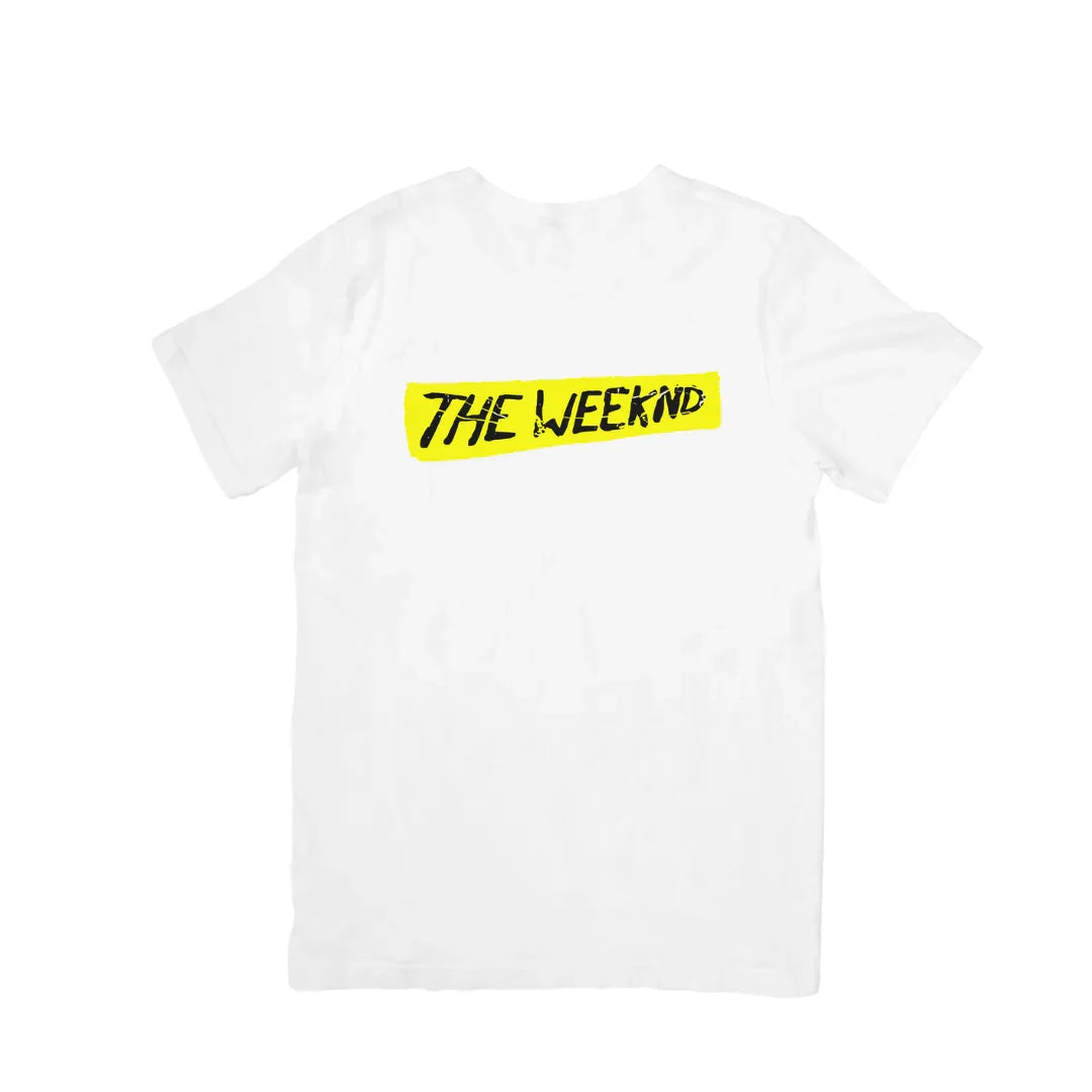 Camiseta Básica The Weeknd Logo Name - branco