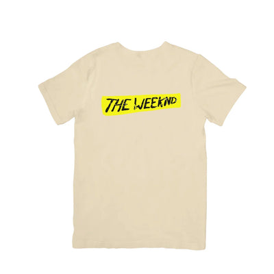 Camiseta Básica The Weeknd Logo Name - pérola