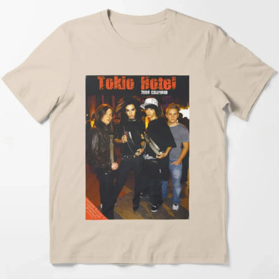 Camiseta Básica Tokio Hotel 2008 - pérola