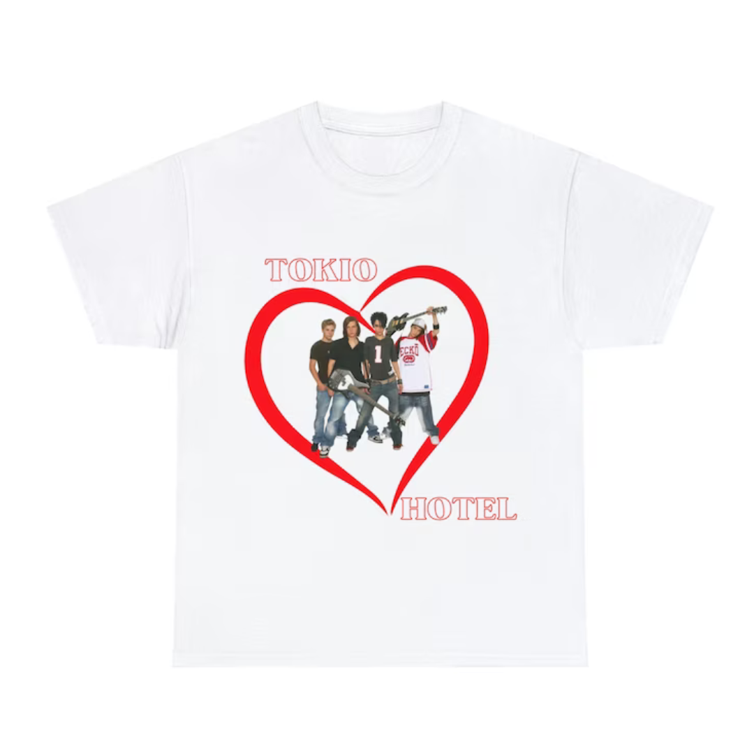 Camiseta Básica Tokio Hotel Lovers - branco