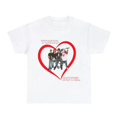 Camiseta Básica Tokio Hotel Lovers - branco