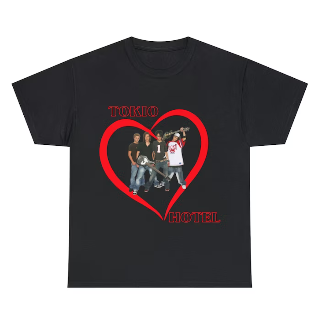 Camiseta Básica Tokio Hotel Lovers - preto