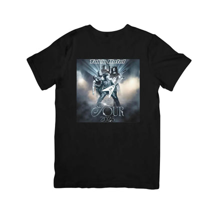 Camiseta Básica Tokio Hotel The Tour 2025 - preto