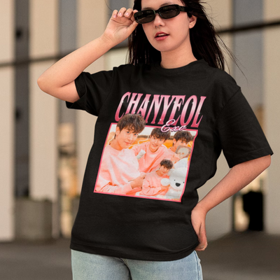 Camiseta Básica EXO Chanyeol Retro