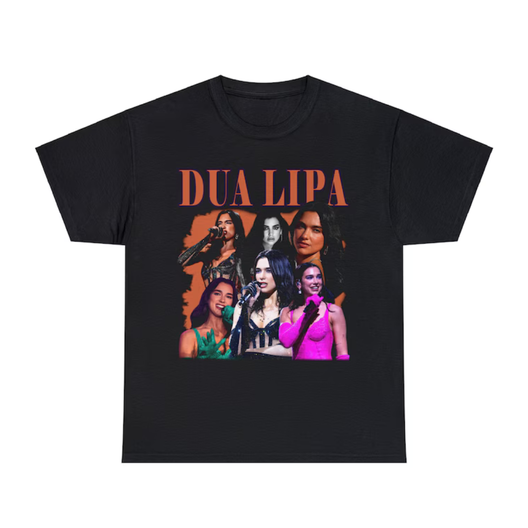 Camiseta Básica Dua Lipa Collab Aesthetic