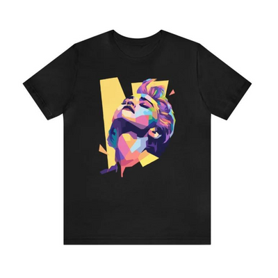 Camiseta Básica Madonna Queen Of Pop Preto