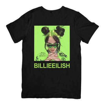Camiseta Básica Billie Eilish Sunglasses