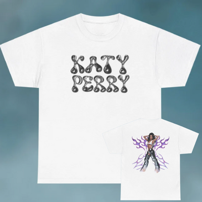 Camiseta Básica Katy Perry Graphic New Album Cool