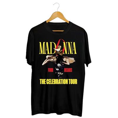 Camiseta Básica Madonna Four Decades Preto