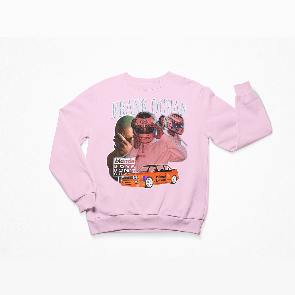 Moletom Gola Redonda Frank Ocean Graphic- ROSA BEBE