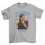 camiseta básica cinza frank ocean cabeça verde japonês