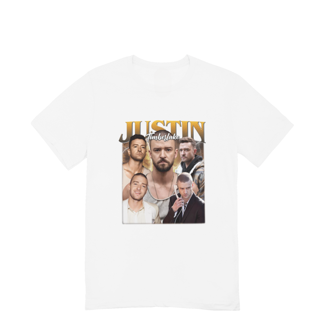 Camiseta Básica Justin Timberlake Graphic